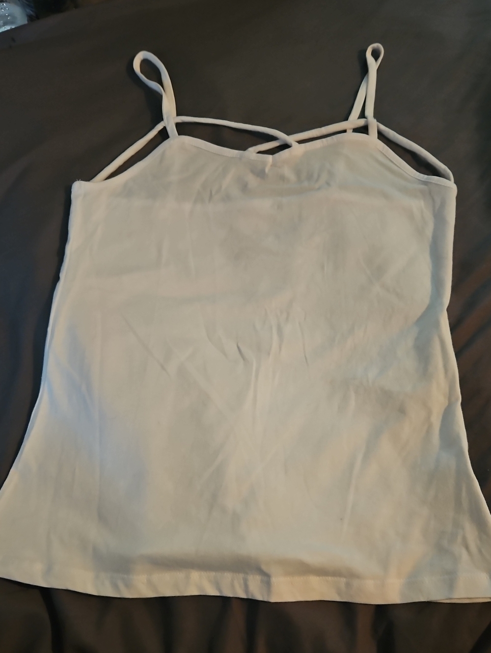 White Strappy Women’s Tank Top